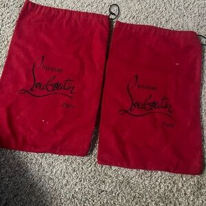 Christian Louboutin Dust Bags Red AUTHENTIC for pair of shoes, handbags, belts
